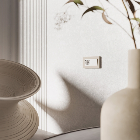 Рамка на 2 поста Split (айвори/белый, soft-touch) W0023066 Werkel (a067254) 