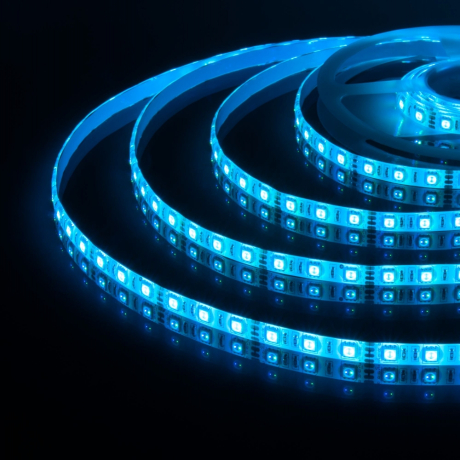 5м. Светодиодная лента RGB 5050, 14,4W, 12V, 60LED/m, IP65 Elektrostandard (a034876) 