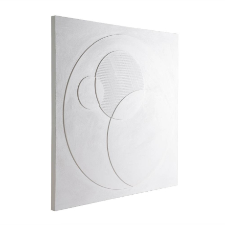 423132 Картина BESERAH, L1000, B37, H1000, холст, дерево, белый 