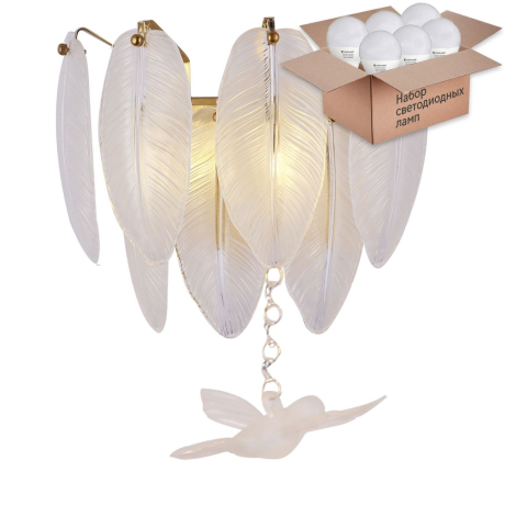 Настенный светильник с лампочками Favourite Philomela 3054-2W+Lamps E14 P45 