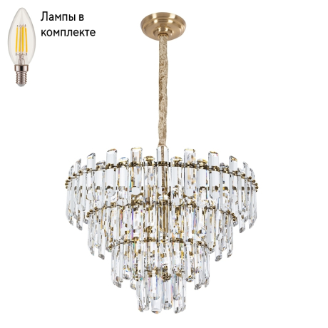 Люстра подвесная с лампочками DIVINARE 3511/17 LM-8+Lamps 