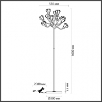 Торшер Odeon Light GARDI 5090/12F Цены актуальны на 29.07.2025