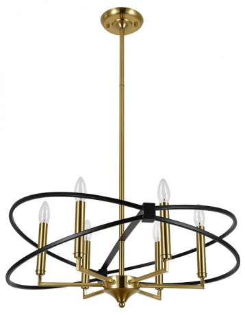 Люстра на штанге Indigo Trionfo 10020/6R Black 