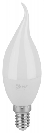 Лампочка светодиодная ЭРА GREEN LINE LED BXS-8W-865-E14 GL E14 8 Вт свеча на ветру холодный свет Б0067138 