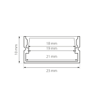 Профиль с прямоугольным рассеивателем Profiled Lightstar 419211
