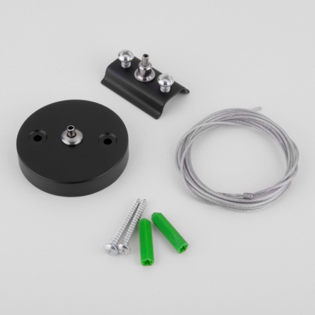 Комплект подвесной для однофазного трека 2м. Elektrostandard TRF-1-200-BK (a046952) 