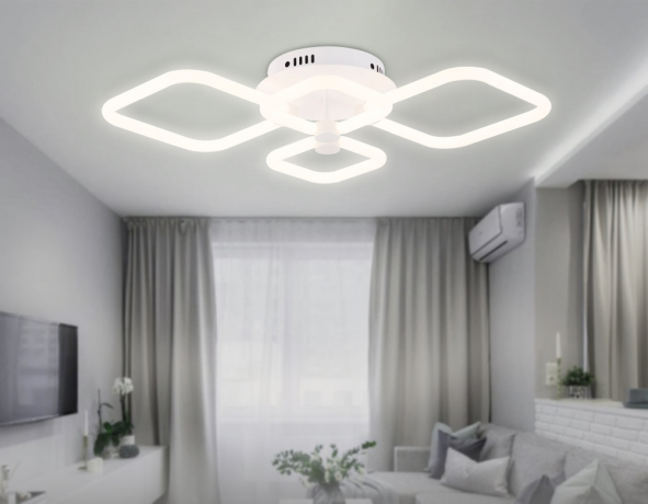 Потолочный светодиодный светильник с пультом Ambrella light ACRYLICA OriginalFA3822 
