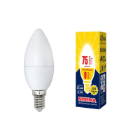 Лампа светодиодная E14 9W 3000K(теплый свет) матовая Volpe Norma LED-C37-9W/WW/E14/FR/NR картон (UL-00003804)