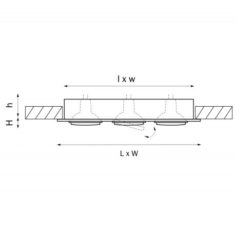 011623 Встраиваемый поворотный точечный светильник Lightstar Singo 