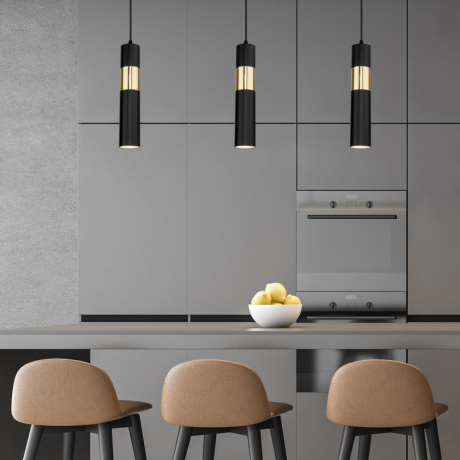 Подвесной светильник Eurosvet Viero 50097/1 черный/золото (a057861) 