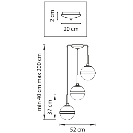 813131 Подвесная люстра Lightstar Globo 