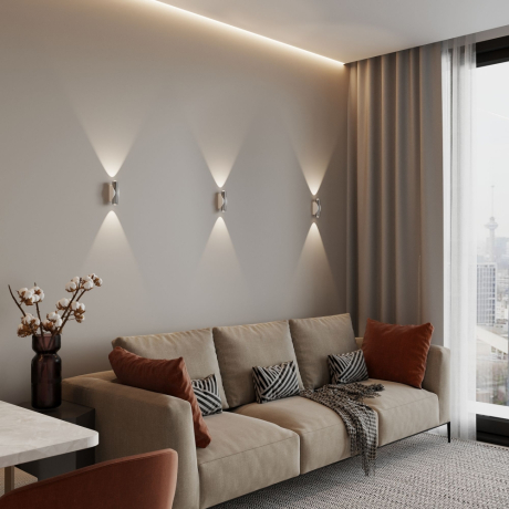 Настенный светодиодный светильник Elektrostandard Steel LED 40109/LED белый/сталь (a055628) 