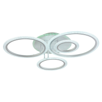 Светодиодная диммируемая люстра с ПДУ Profit Light 8086/4 WHT 104W+8W RGB