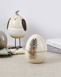 427899 Фигурка Яйцо SENDAYAN ?95, H117 фарфор, бежевый Eglo