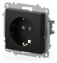 Розетка с заземлением и со шторкой, без рамки Elbi Eleсtriс Zena Vega 609-014800-243