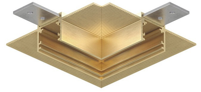 Соединитель угловой L-образный для треков встраиваемых Denkirs SHINE HIDE TR5705-SB 