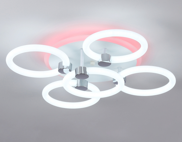 Потолочная диммируемая люстра с пульто ДУ Ambrella light ACRYLICA FA3841 