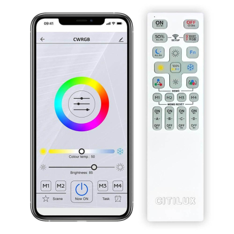 Светодиодный светильник с поддержкой ''Алиса'' и пультом ДУ Citilux Старлайт Смарт CL703A40G 