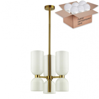 Люстра на штанге с лампочками Odeon Light Orinoco 4798/6+Lamps E14 P45