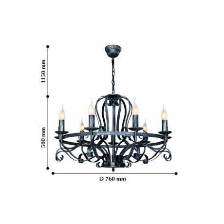 2162-9P Подвесная люстра F-Promo Palermo 