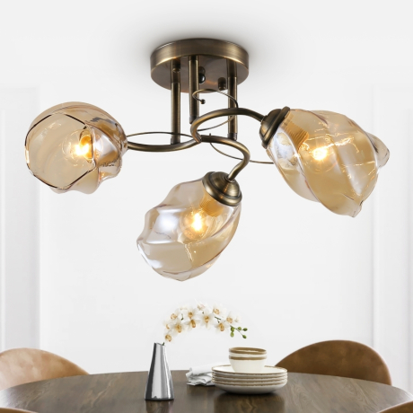 Люстра потолочная с Led лампочками в комплекте Rivoli Б0054736+Lamps 