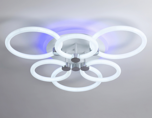 Потолочная диммируемая люстра с пульто ДУ Ambrella light ACRYLICA FA3844 