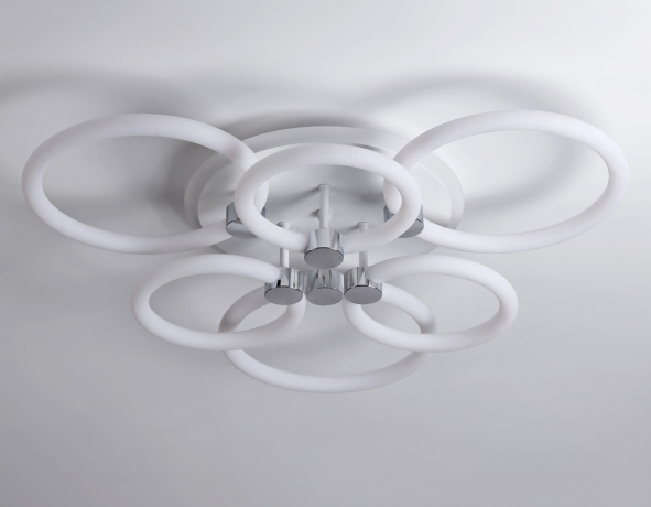 Потолочная диммируемая люстра с пульто ДУ Ambrella light ACRYLICA FA3844 