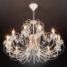 3305/12 Люстра Eurosvet белый с золотом/прозрачный хрусталь Strotskis 