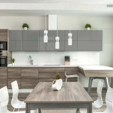 Подвесной светильник Eurosvet Viero 50096/1 белый/хром (a057858) 