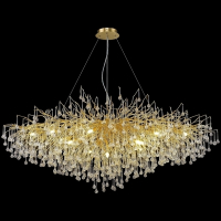 Большая люстра со светодиодными лампочками G9, комплект от Lustrof. №277167-623074