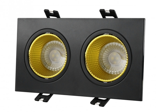 Встраиваемый светильник Denkirs DK3072-BK+YE 