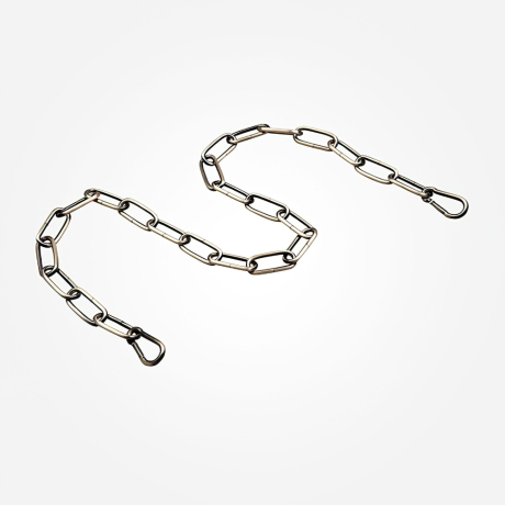 10304 Цепь длиной 1 метр с 2 карабинами черный с золотом, арт. 74401 Eurosvet 