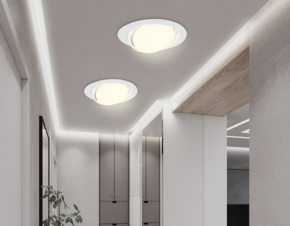 Встраиваемый светильник с лампочкой Ambrella light G10122+Lamps 