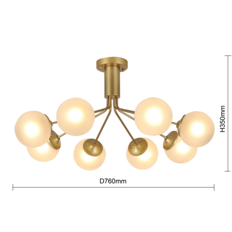 Потолочная люстра с ламочками, комплект от Lustrof. №240605-616830 