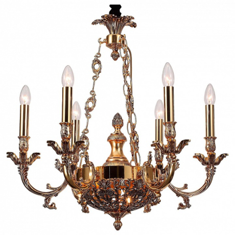 Подвесная люстра Lucia Tucci Firrnze FIRENZE 1781.6.2 antique gold 