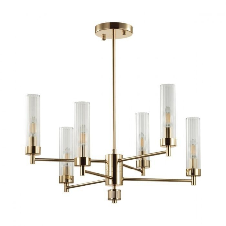 Люстра на штанге со светодиодными лампочками E14, комплект от Lustrof. №369396-627415 