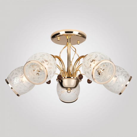 Люстра на штанге Eurosvet Gabriella 30026/5 золото 