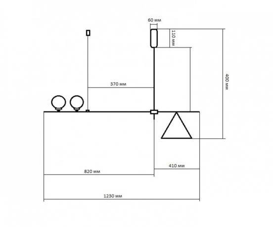 Светильник подвесной KINK Light Пулл 07620-2+1,19 (18546) 