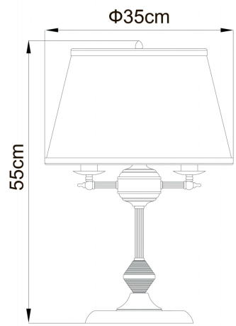 Настольная лампа Arte Lamp Alice A3579LT-3AB 