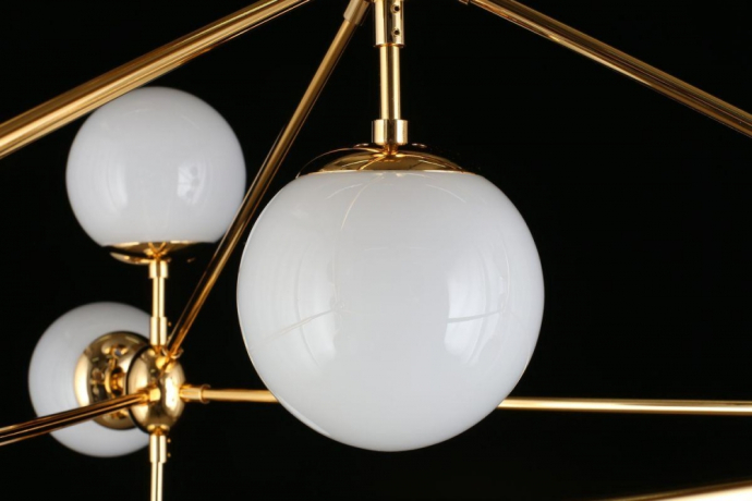 Люстра на штанге со светодиодными лампочками E27, комплект от Lustrof. №294728-657133 