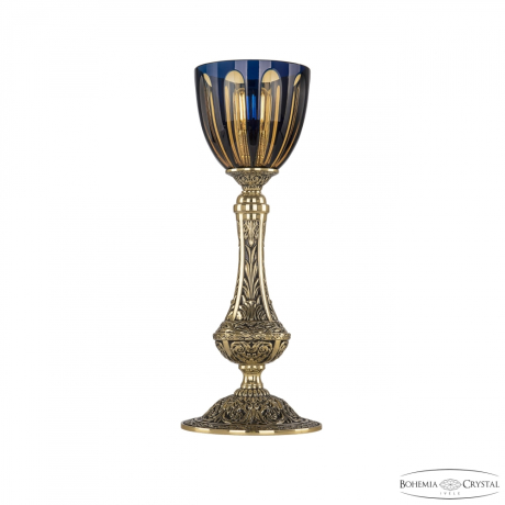 Настольная лампа Bohemia Ivele Crystal 71100L/15 GB P1 Amber-Blue/H-1H 