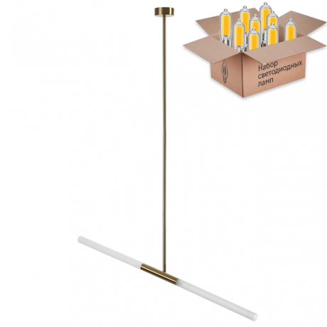 Люстра на штанге с лампочками Odeon Light Soho 4306/2+Lamps G9 