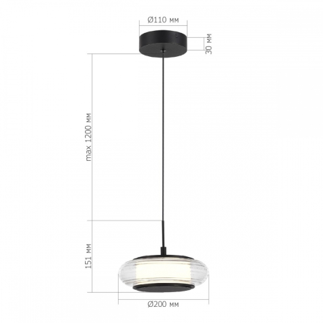 Подвесной светодиодный светильник ST Luce Frittela SL6239.403.01 