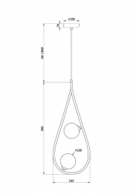 Подвесной светильник Freya Perlina FR4005PL-02B