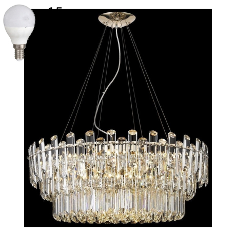 Подвесная люстра с лампочками Wertmark WE107.15.323+Lamps 