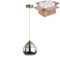 Подвесной светильник с лампочкой Lumion Lester 5286/1+Lamps E27 P45