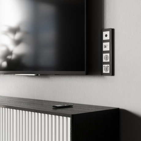 Розетка Ethernet RJ-45 без рамки Werkel белый матовый W1181161 