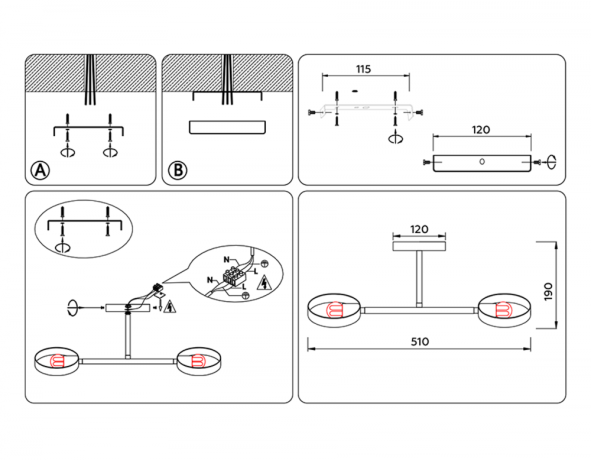 Потолочный светильник Ambrella light TRADITIONAL LoftTR8225 