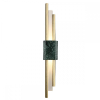 Настенный светодиодный светильник Crystal Lux CARTA AP6W LED GREEN/BRASS
