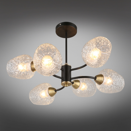 Люстра на штанге с лампочками Omnilux OML-67807-06+Lamps 